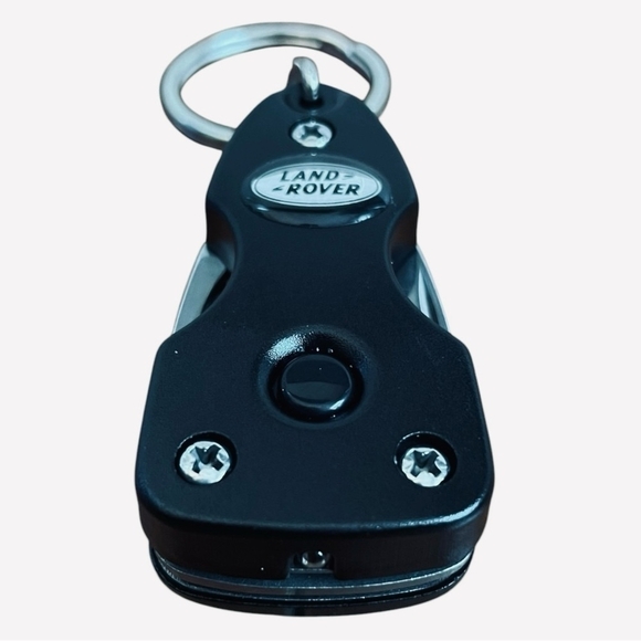 NIB Land Rover Souvenir Keychain Black Keychain Pocket Multi Tool Keychain Gift - Picture 4 of 5